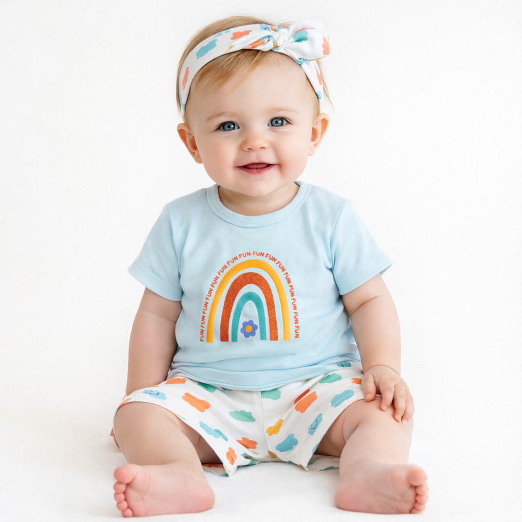 Baby Niker Shirt with hair band