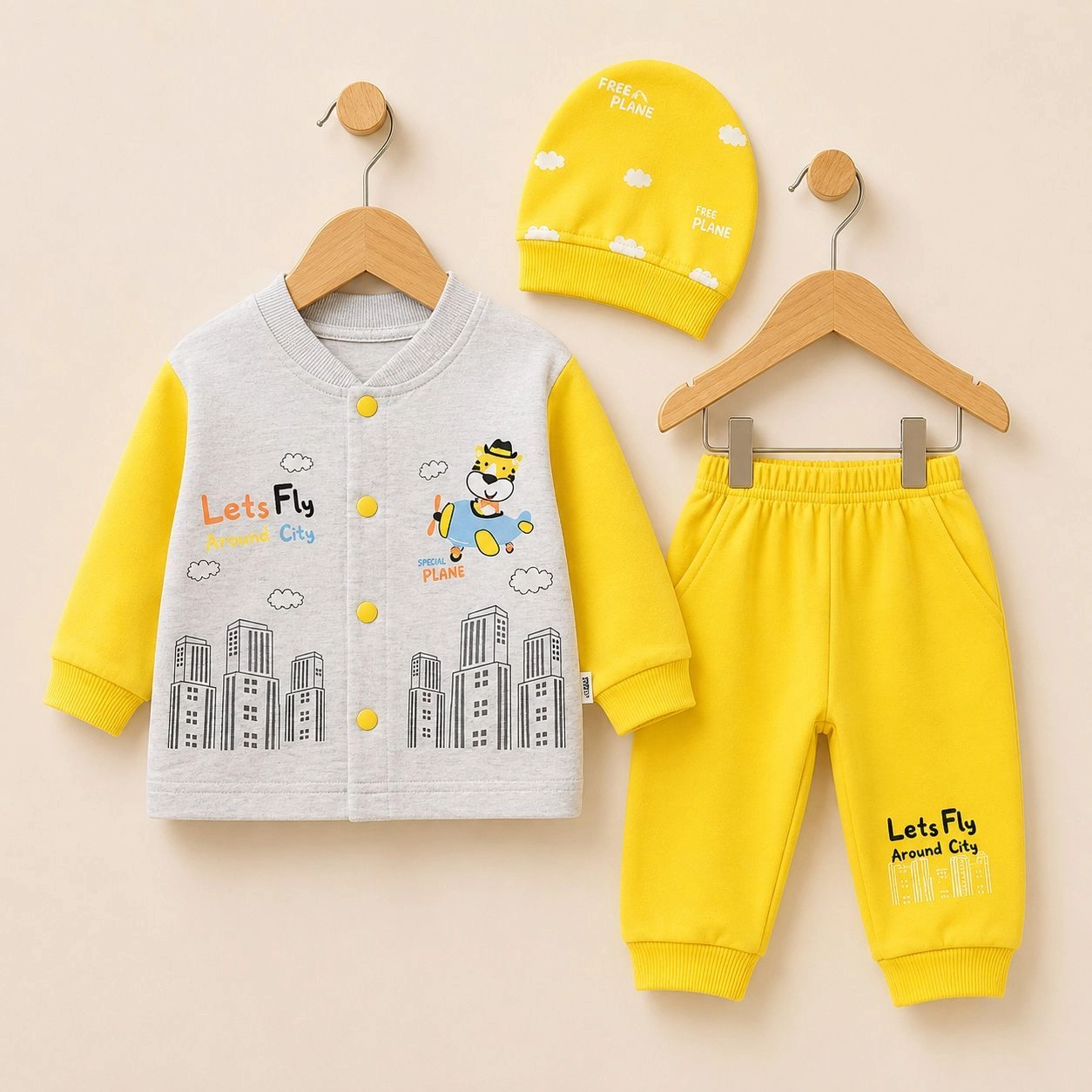 Baby Pajama Suit with Cap(0-3 months)