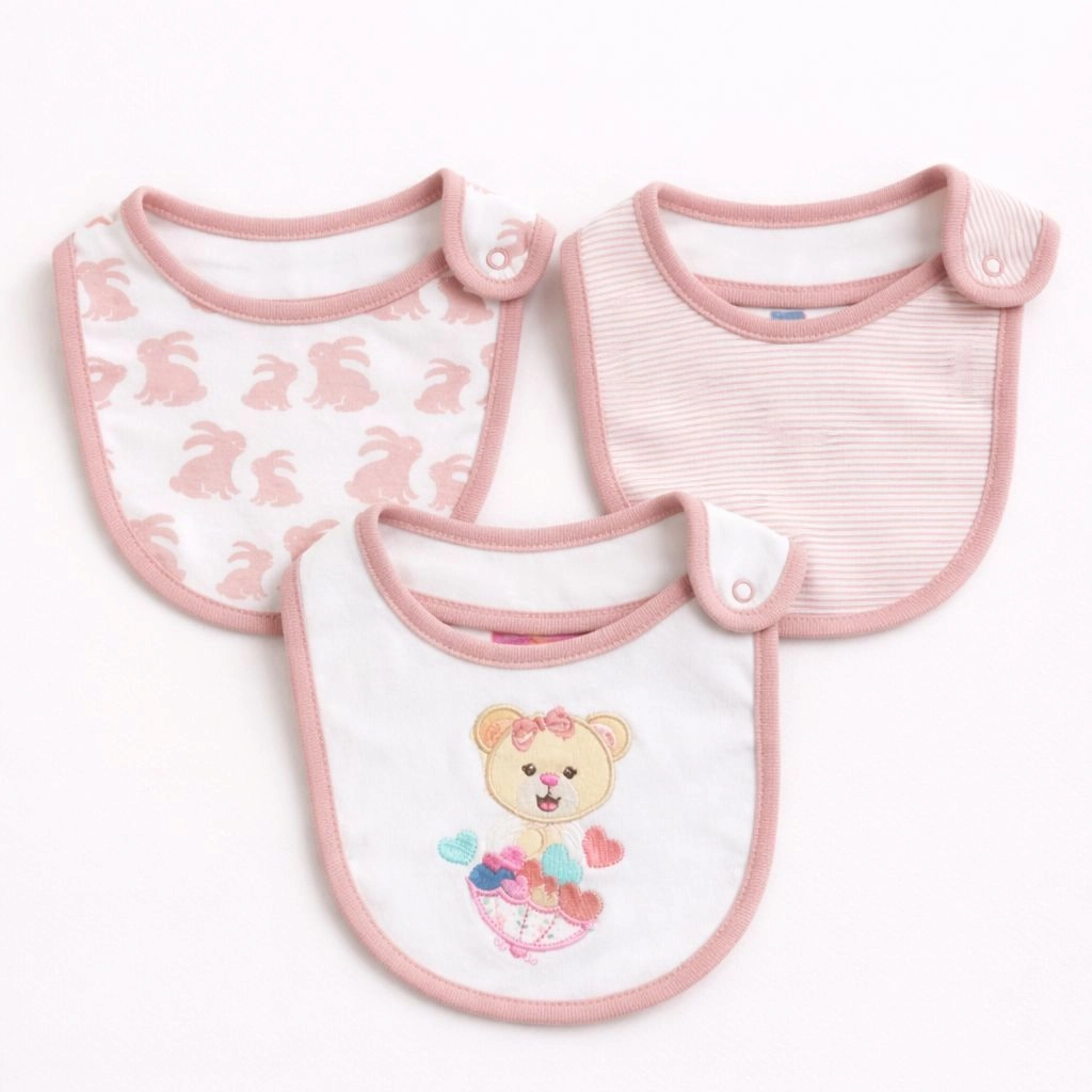 Set of 3 Baby Bibs Collection