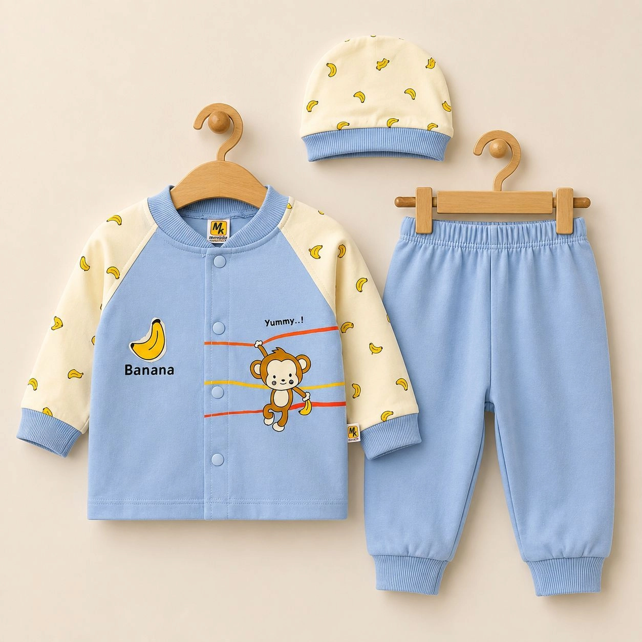 Baby Pajama Suit with Cap SK(0-3 months)