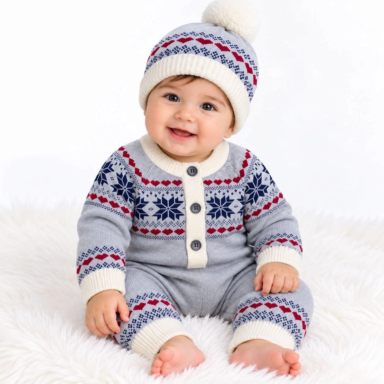 Imported Woolen Baby Rompers