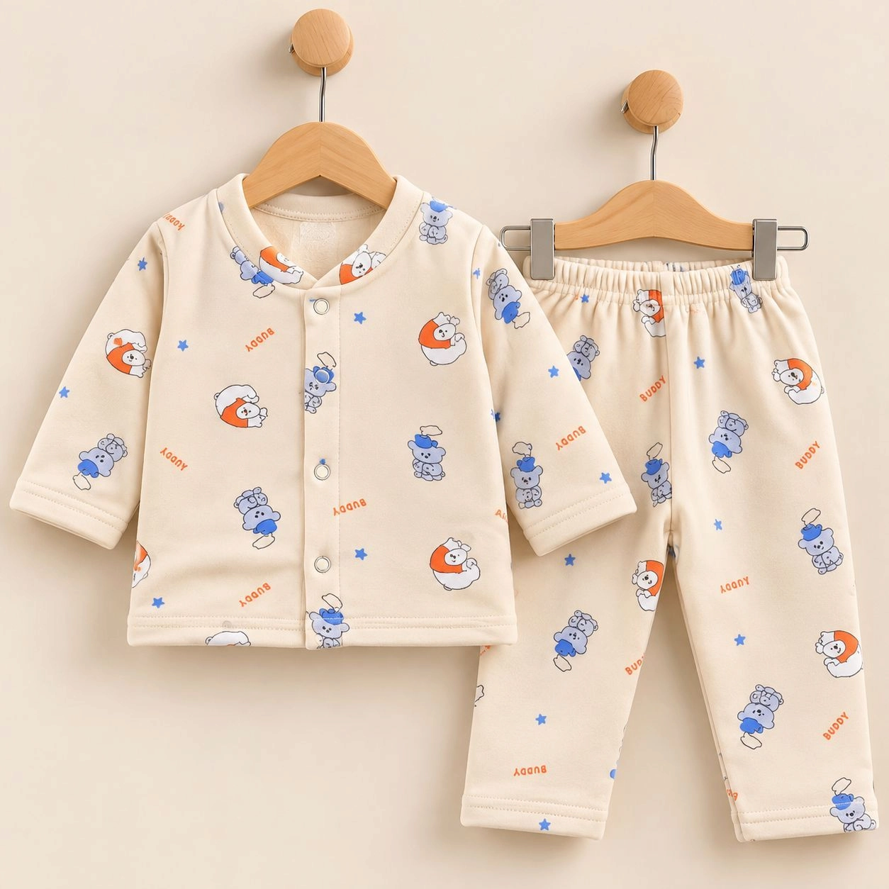 Winter Fleece 2 pc baby suits