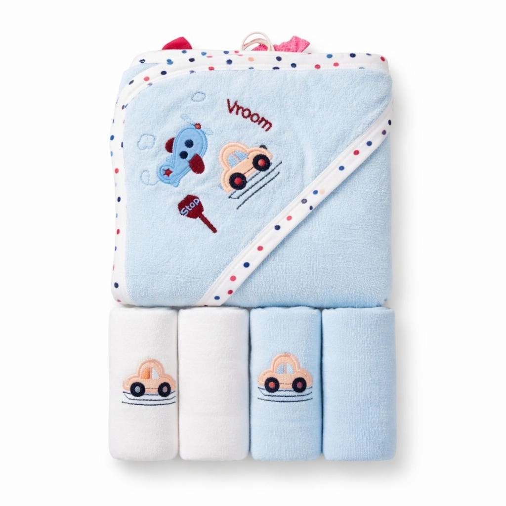 Lilsoft 5-Piece Baby Towel Set B