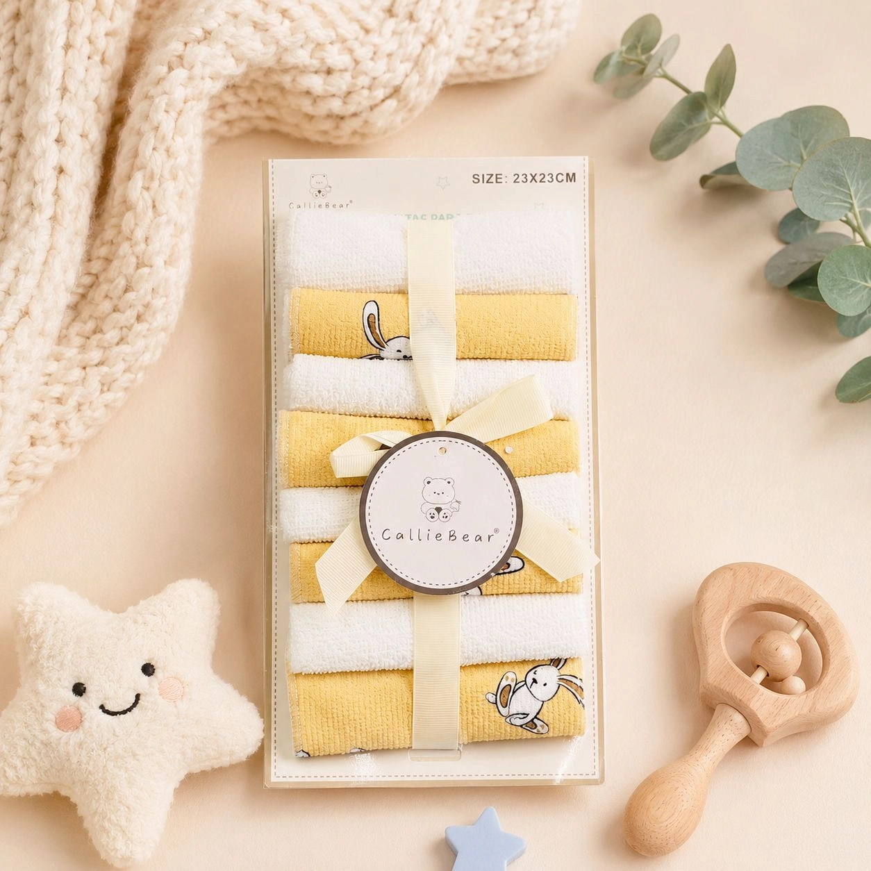 8-Piece Baby Face Towel & Washcloth Set
