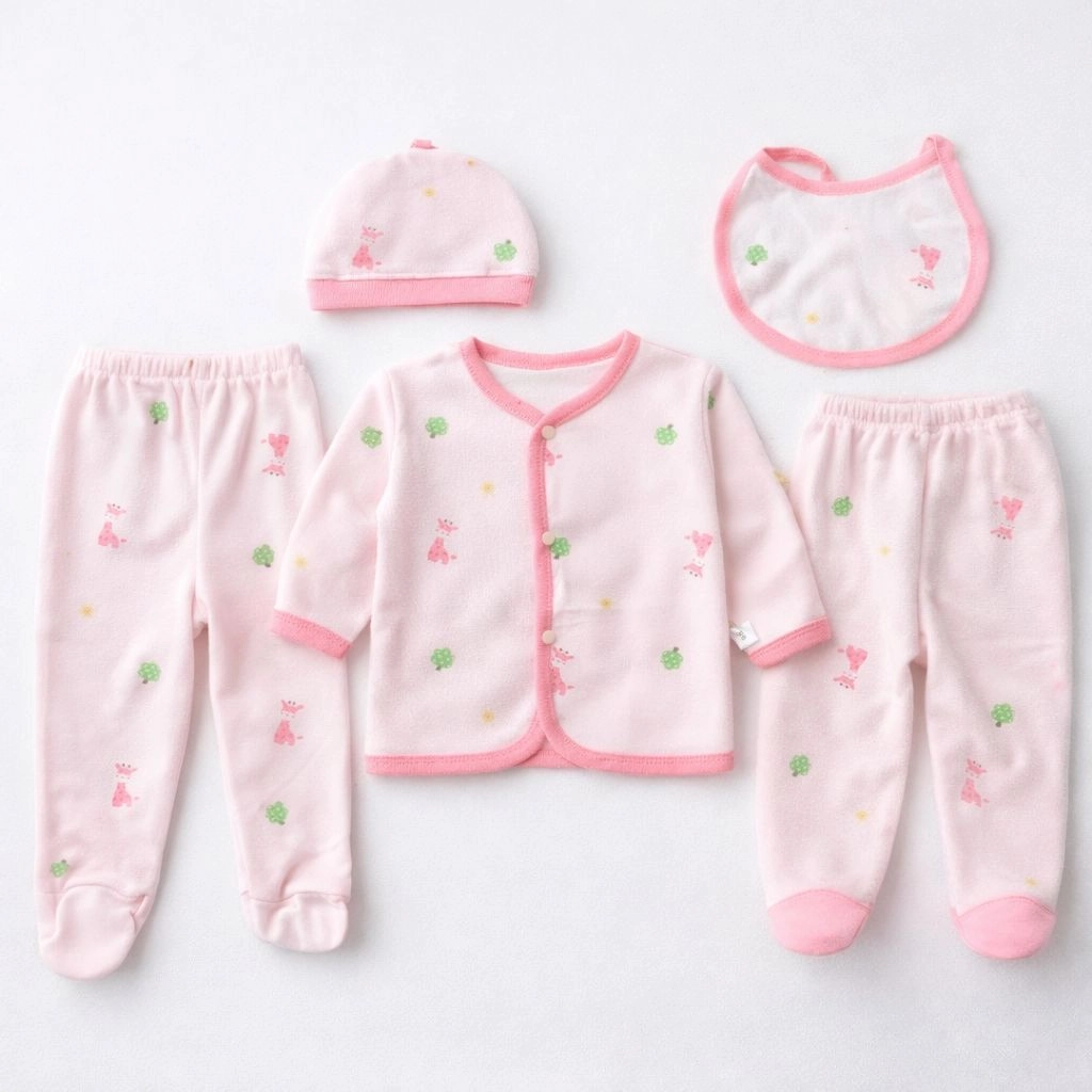 Baby 5 Pcs Starter Set Dresses Blended
