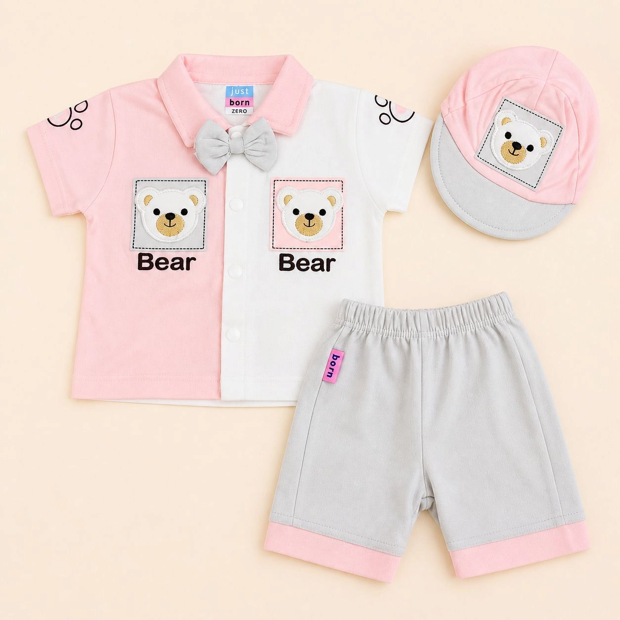 Imported Kids Niker Shirts Collection with cap(0-3 month)