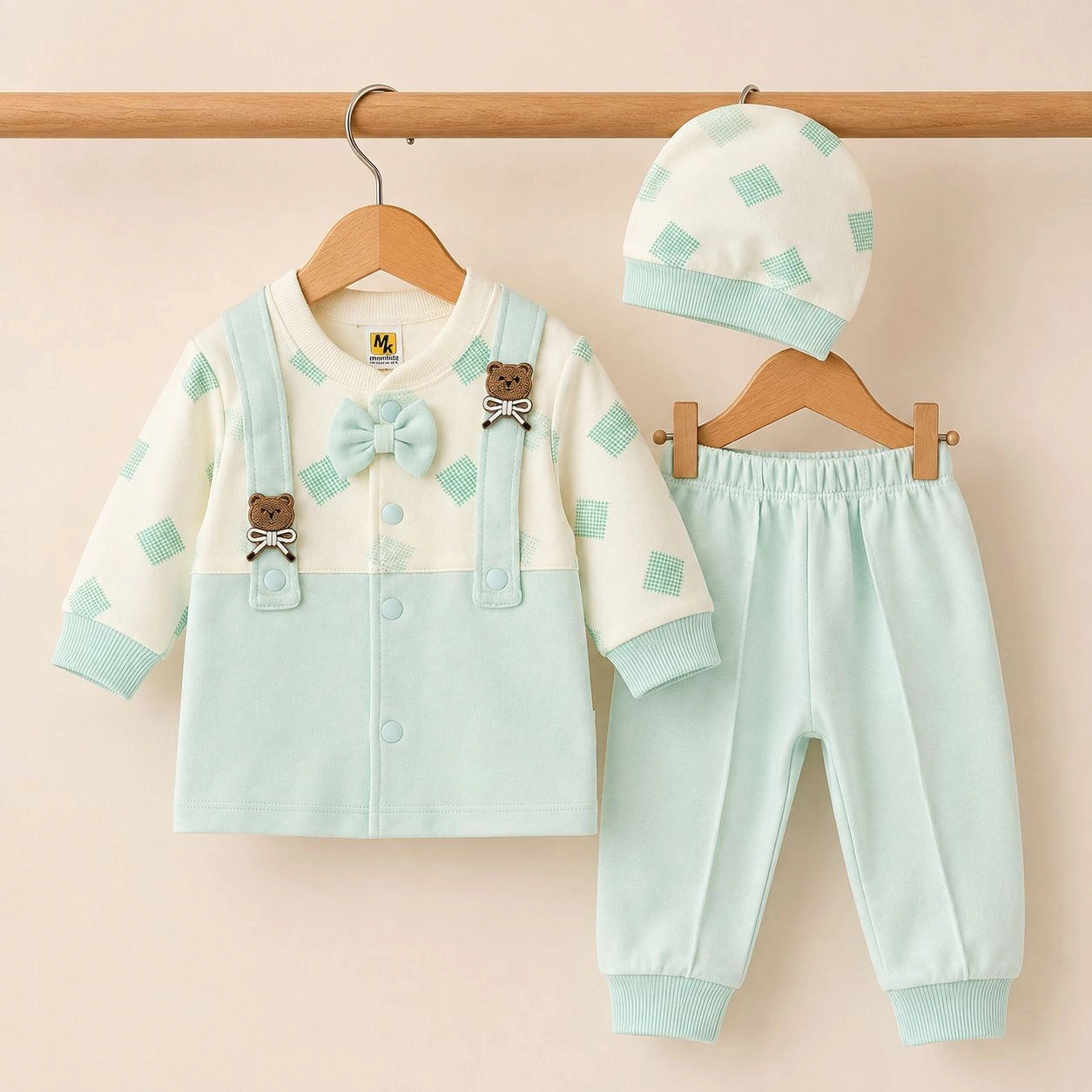 Baby Pajama Suit with Cap SK(0-3 months)