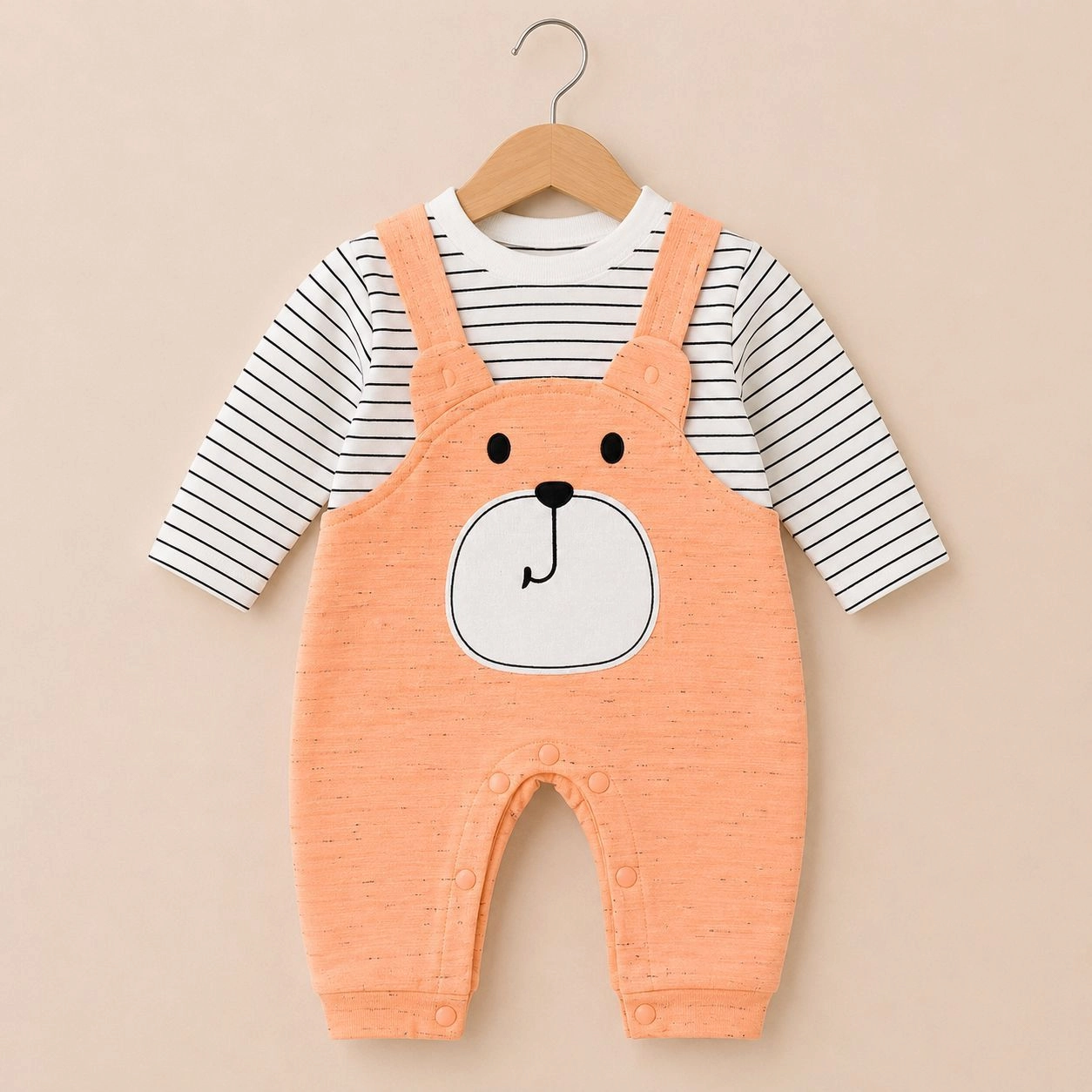 Blended Cotton Bear Romper – Available in 3 Beautiful Colors