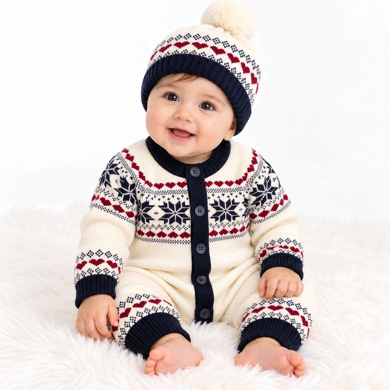 Imported Woolen Baby Rompers