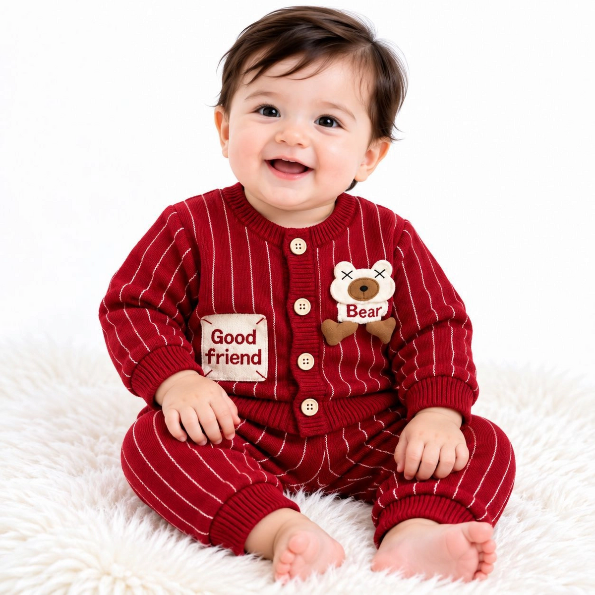 Baby Woolen Pajama Suits – Winter Collection ❄️ – winter baby 2 piece sets for newborns and infants in Pakistan | Baby Spot