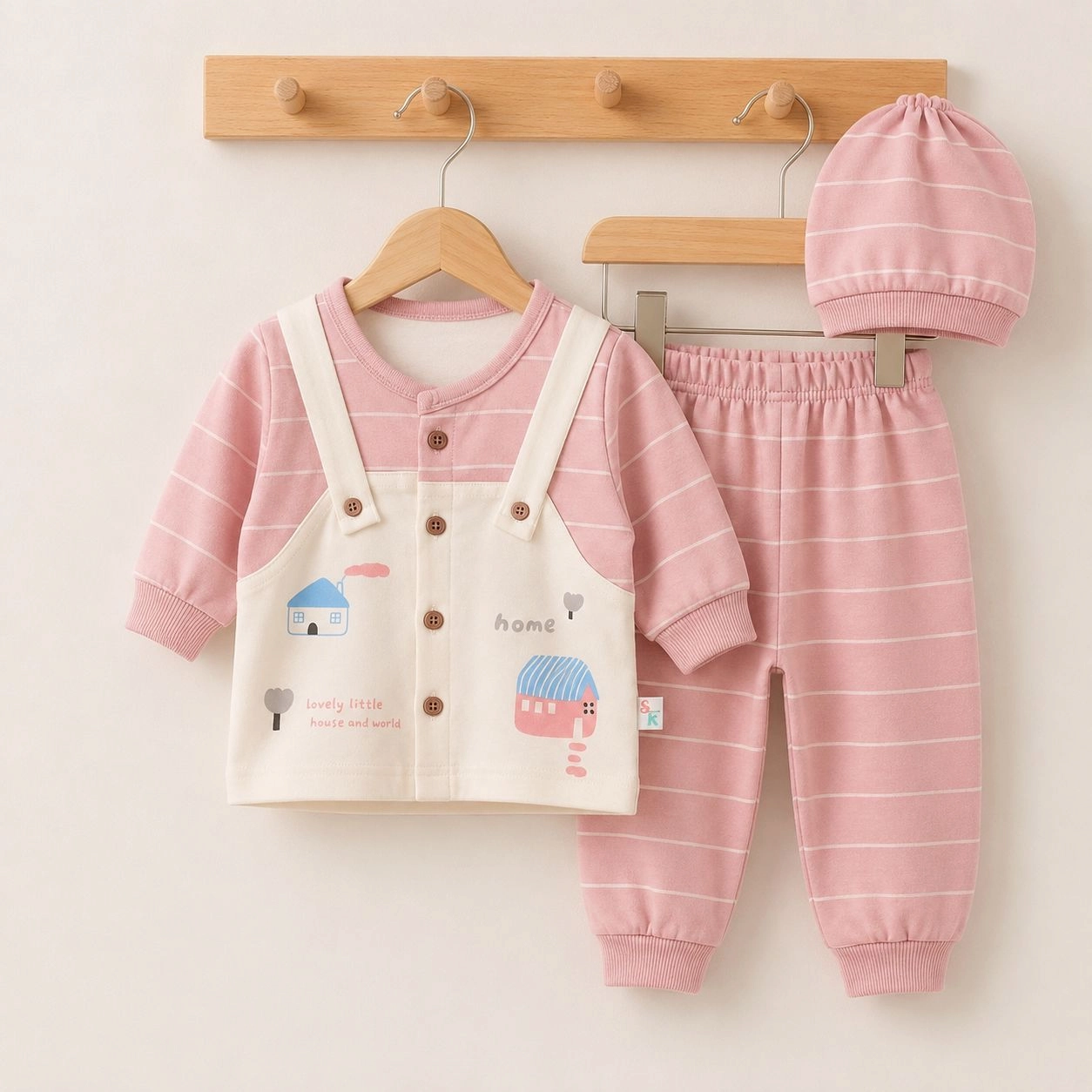 Baby Pajama Suit with Cap SK(0-3 months)