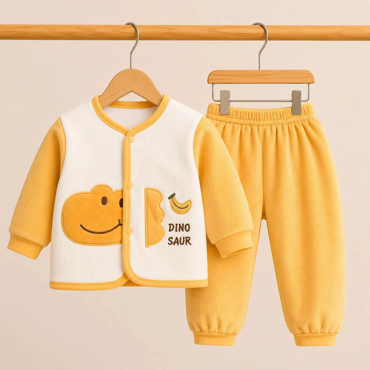 Winter quilted 2 pc baby suits
