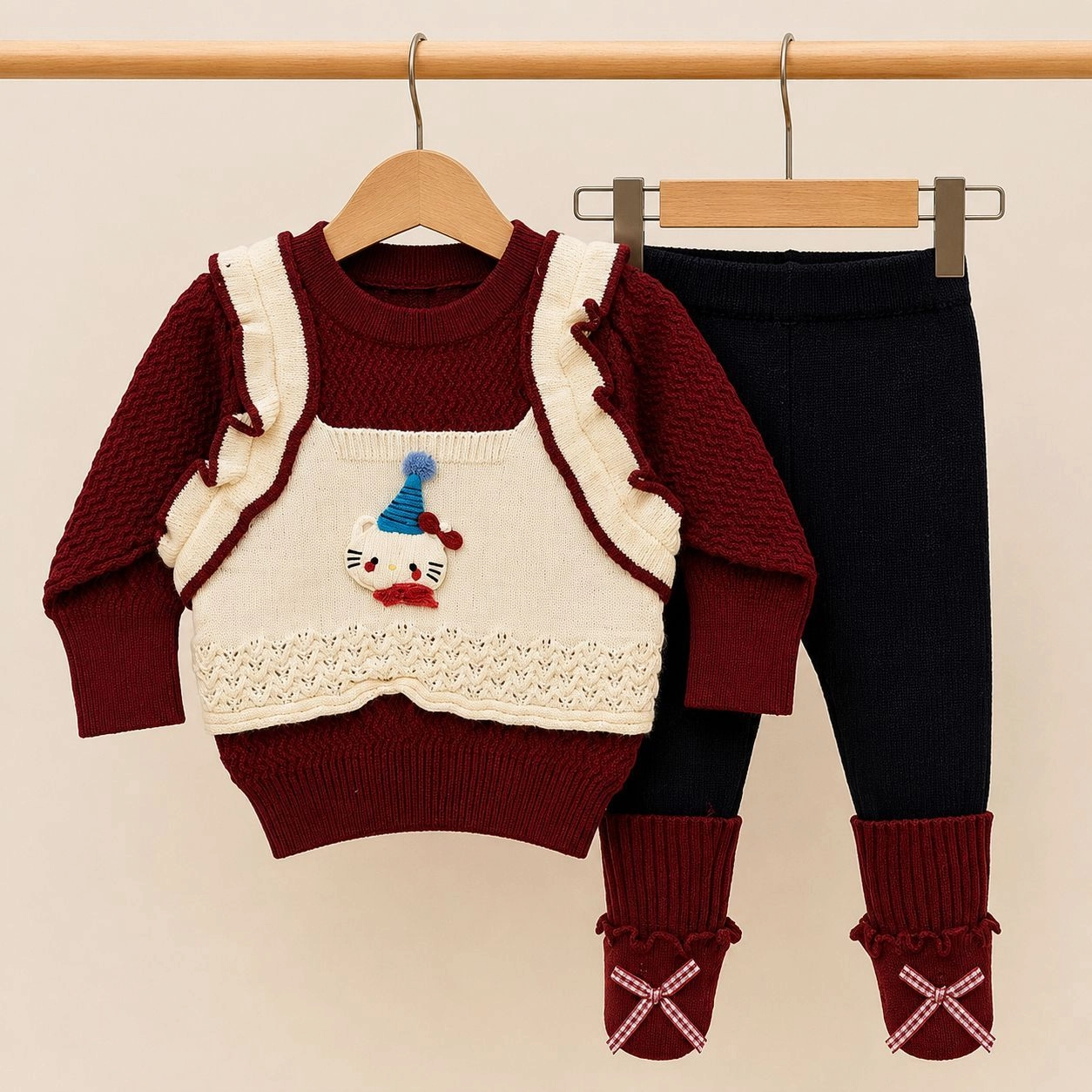 Baby Woolen Pajama Suits – Winter Collection ❄️