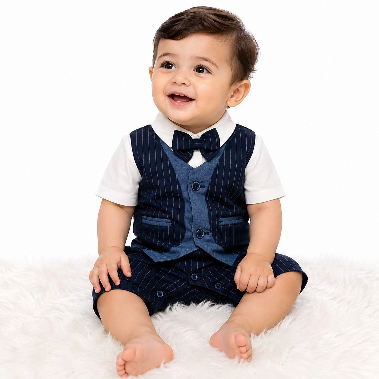 Baby Fit Rompers Range Tuxedo(NB)