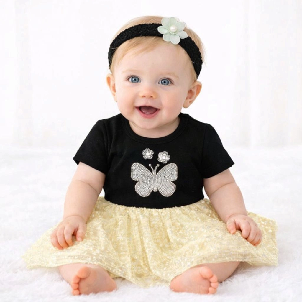 Baby Girl Skirt & Blouse Set – Elegant & Premium