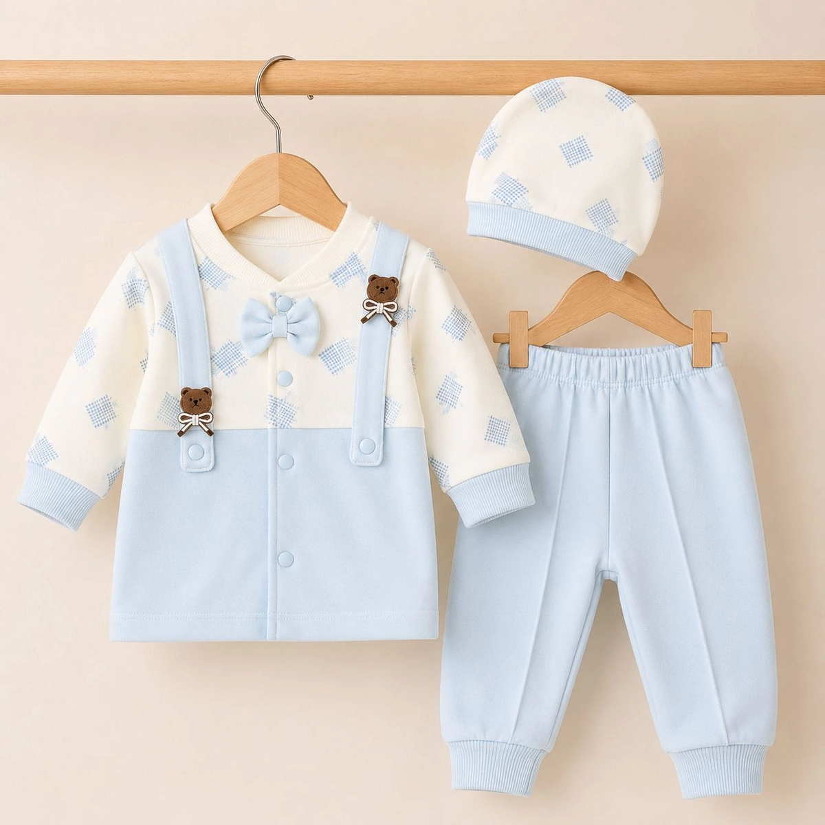 Baby Pajama Suit with Cap SK(0-3 months)