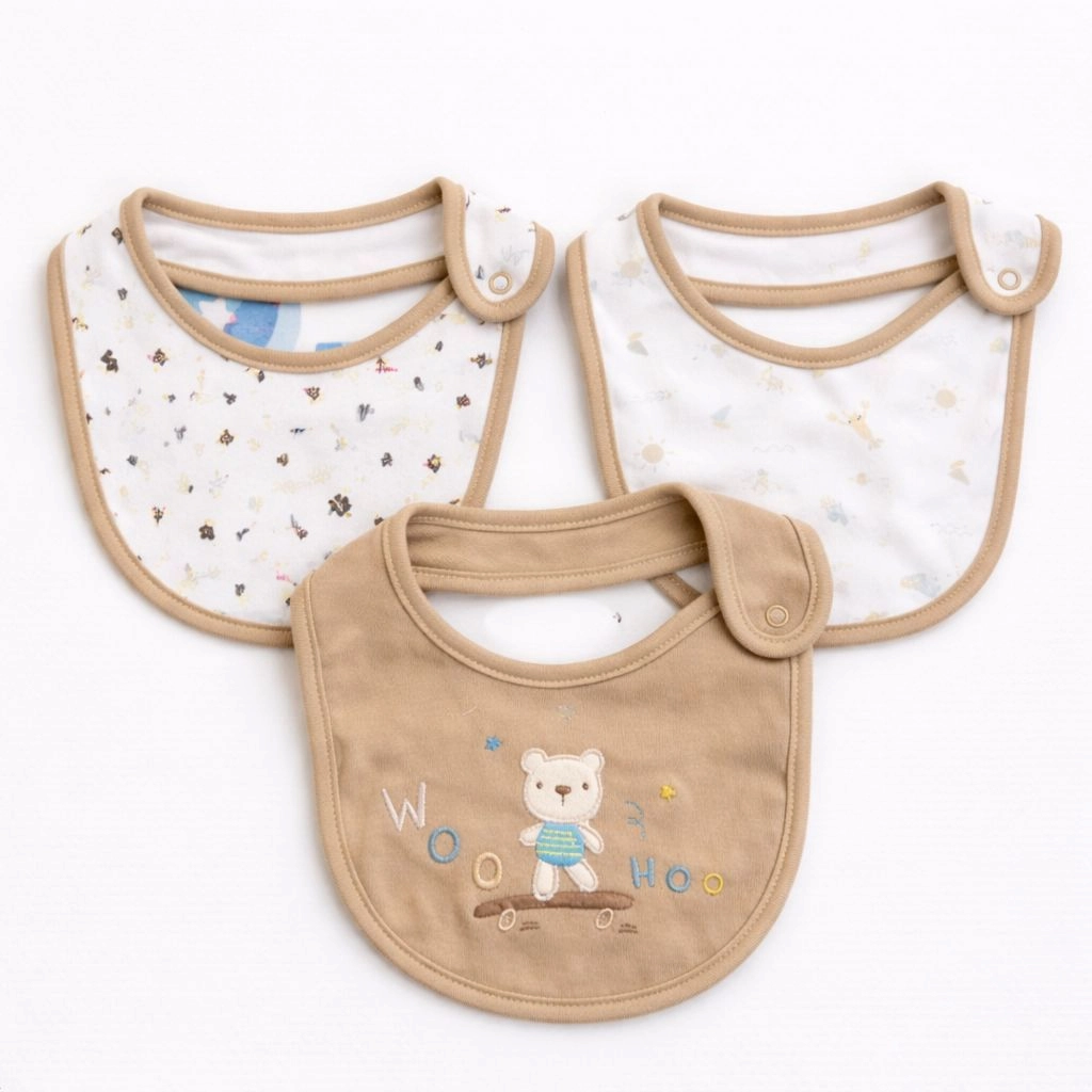 Set of 3 Baby Bibs Collection