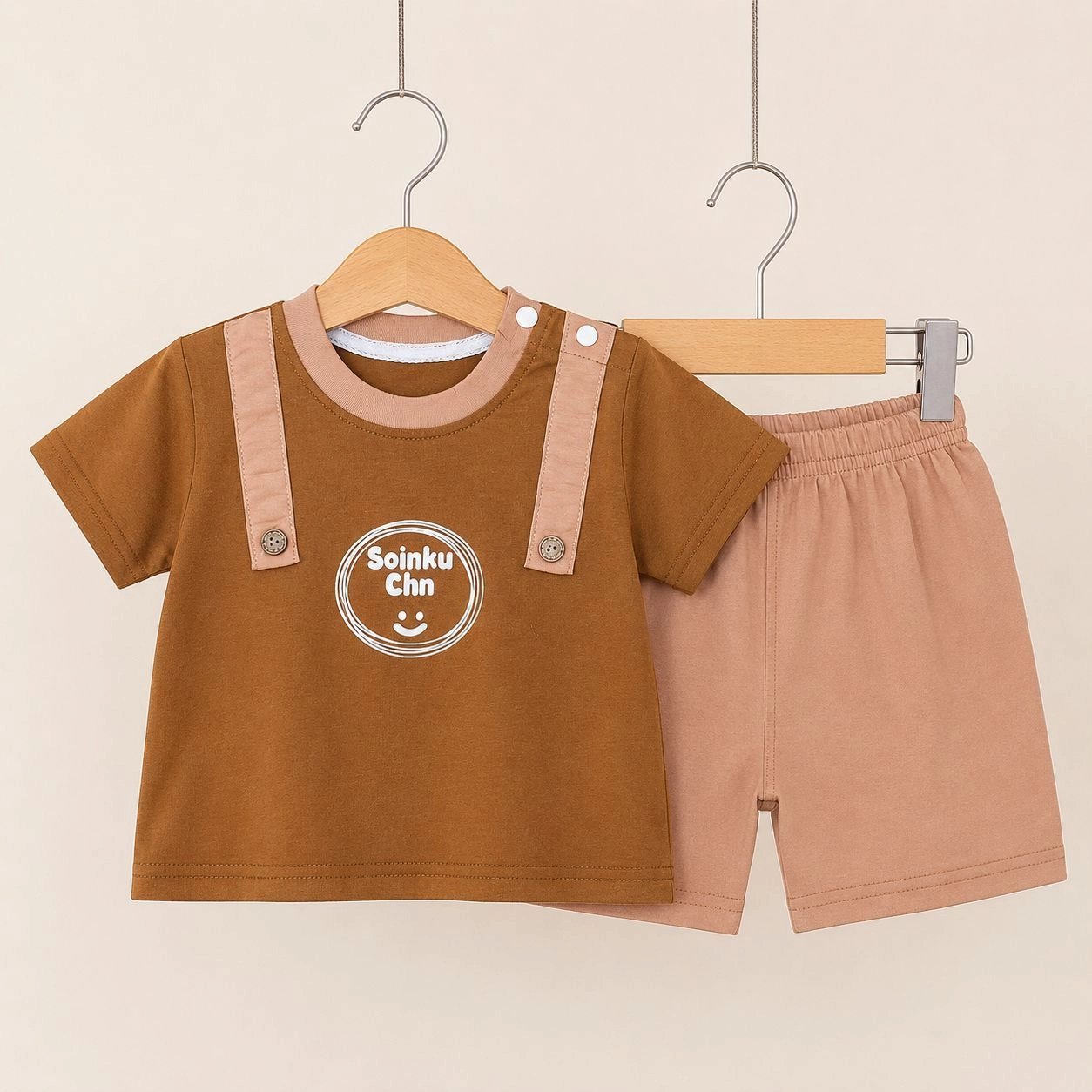Imported Baby Niker Suit – Premium Cotton T-Shirt & Shorts Set (3M–12M)