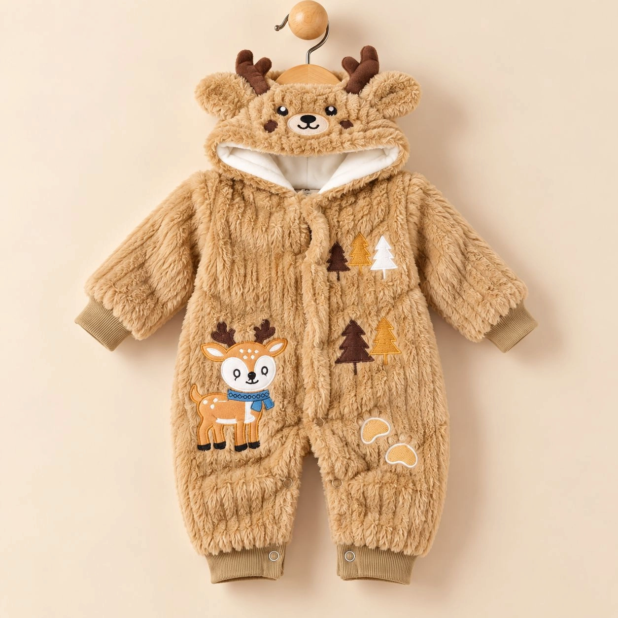 Imported Baby Fur Romper | Premium Winter Fleece Jumpsuit for Newborn