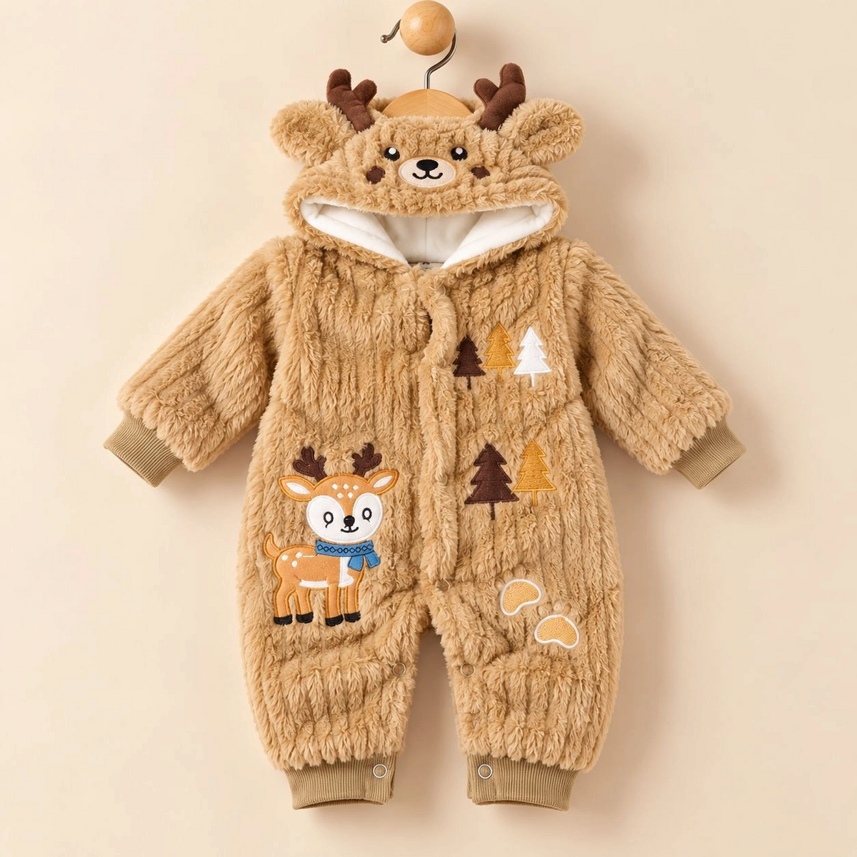 Imported Baby Fur Romper | Premium Winter Fleece Jumpsuit for Newborn