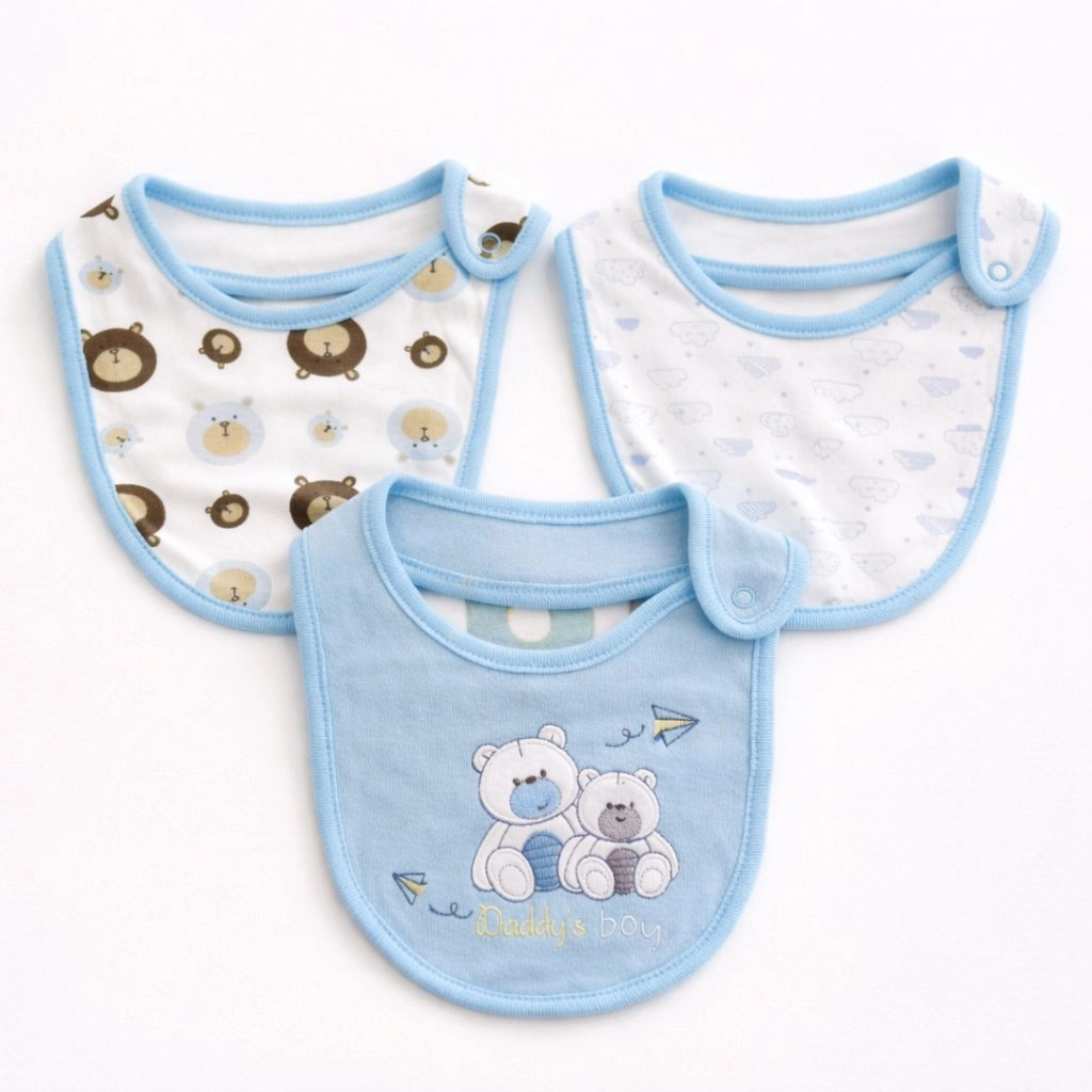 Set of 3 Baby Bibs Collection