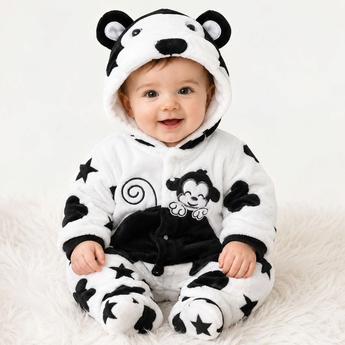 Baby Quilted Foaming Winter Rompers – Cozy & Stylish
