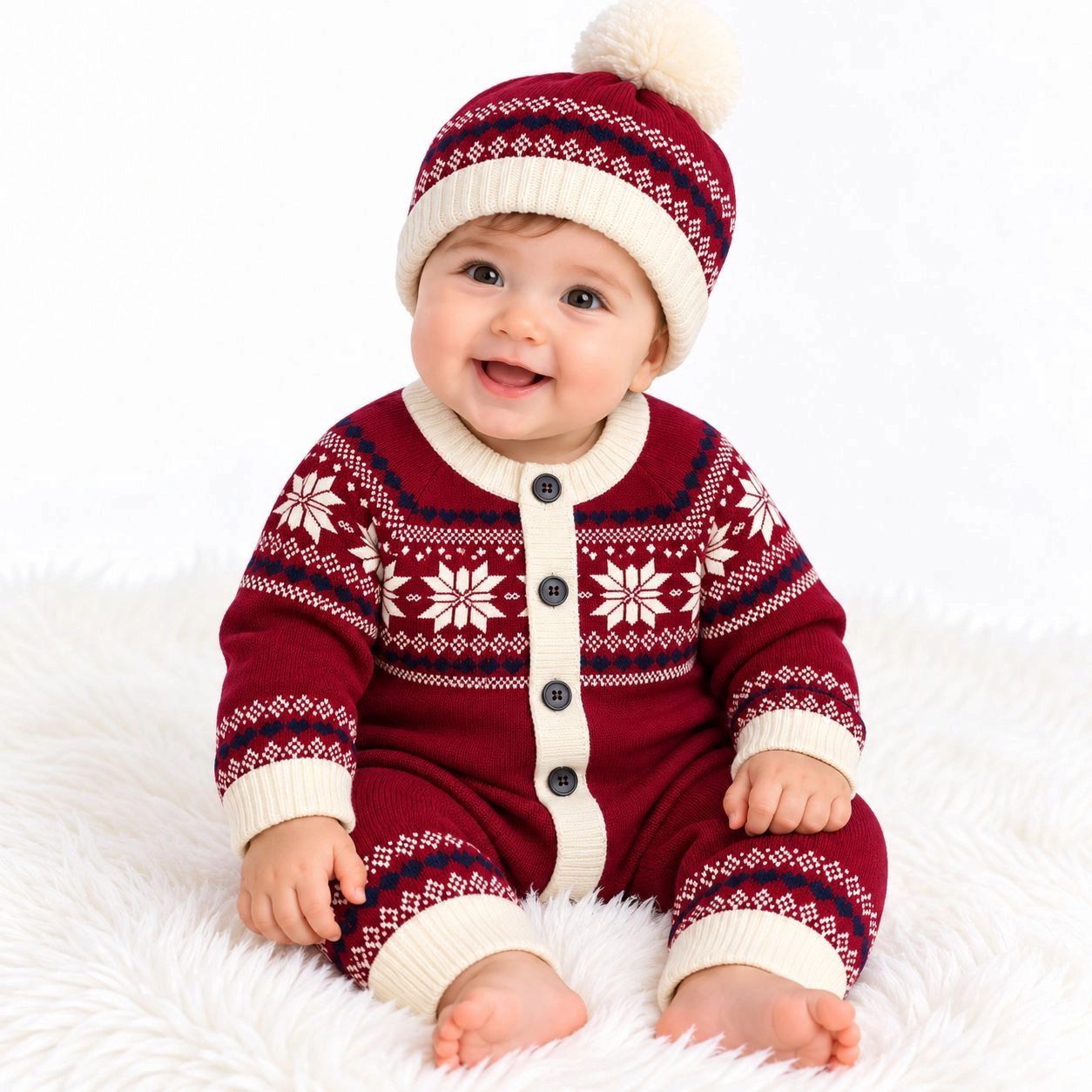 Imported Woolen Baby Rompers