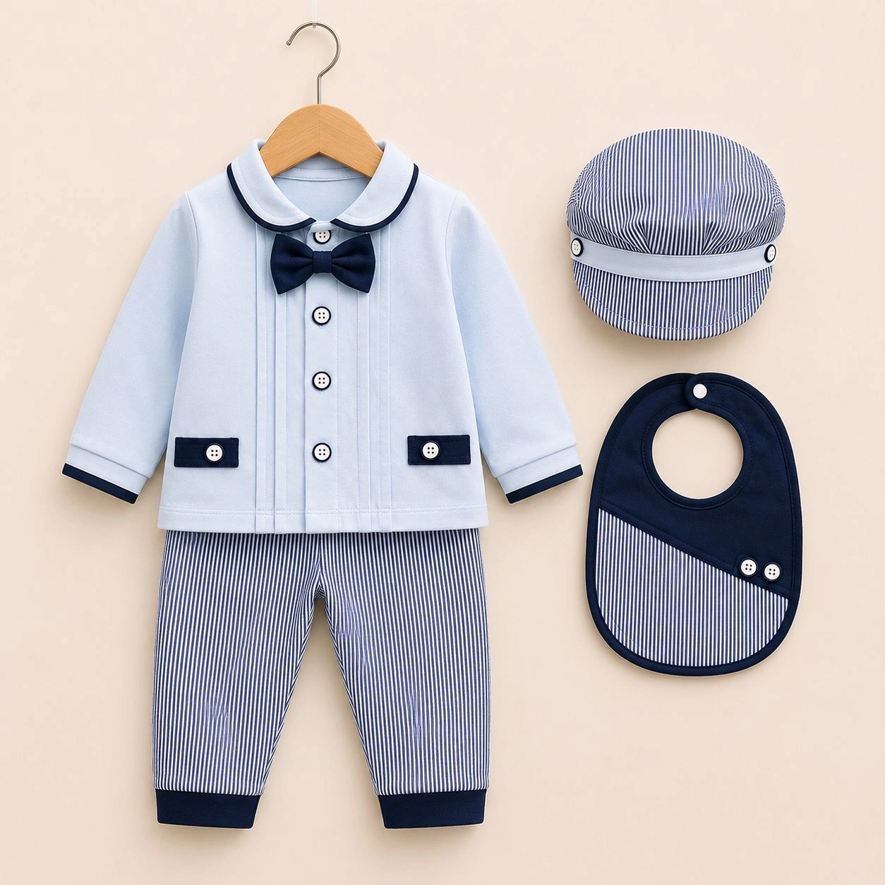 ✨ Just Born 4-Piece Baby Dress Set(0-3 month)✨