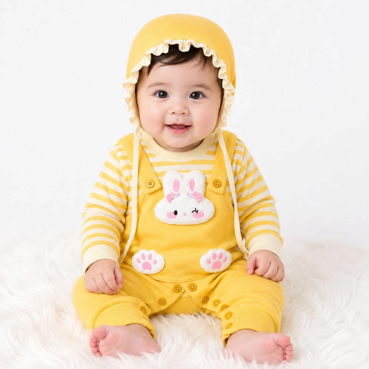 Imported Woolen Baby Rompers with cap