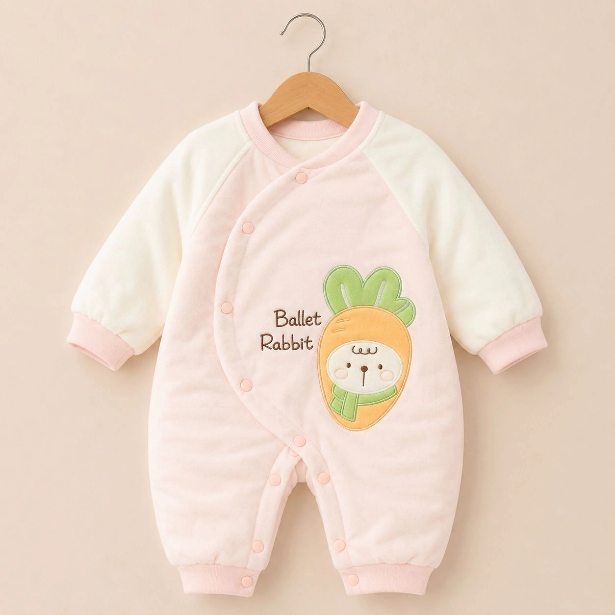 Baby Quilted Foaming Winter Rompers – Cozy & Stylish