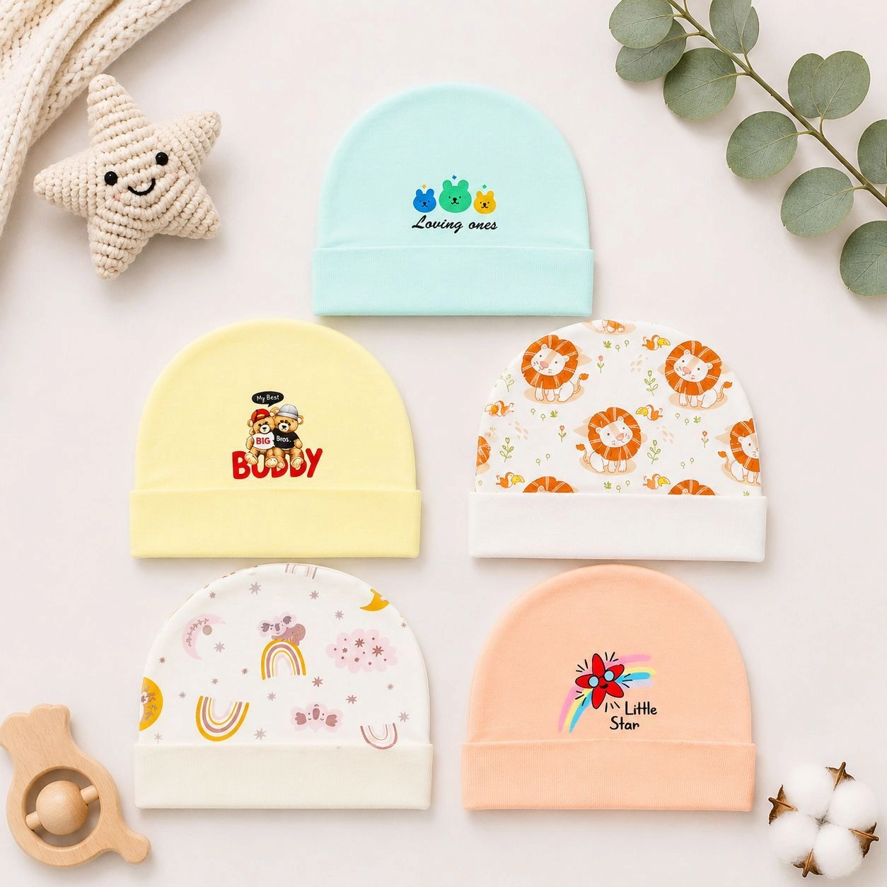 Baby Caps Set of 5