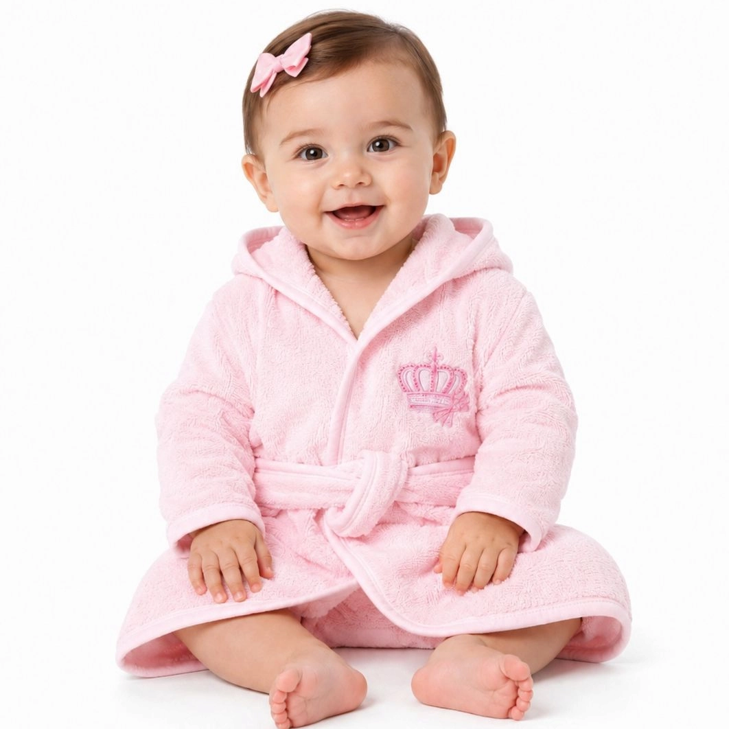 Premium Baby Hooded Bath Gown Collection(Pink) 🛁✨