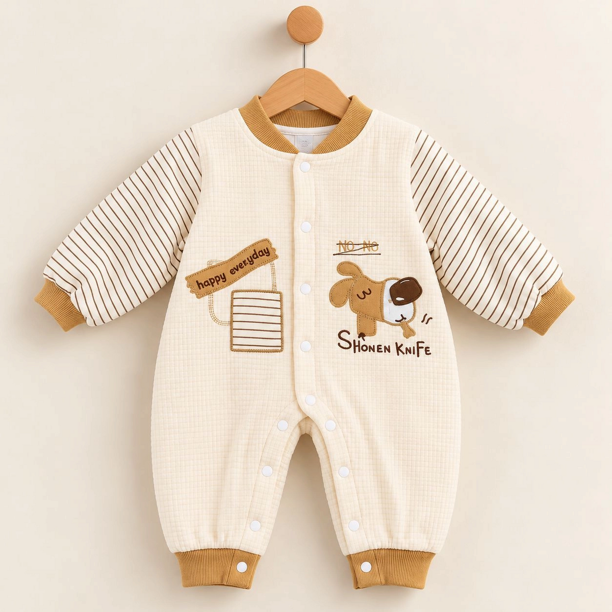 Baby Quilted Foaming Winter Rompers – Cozy & Stylish