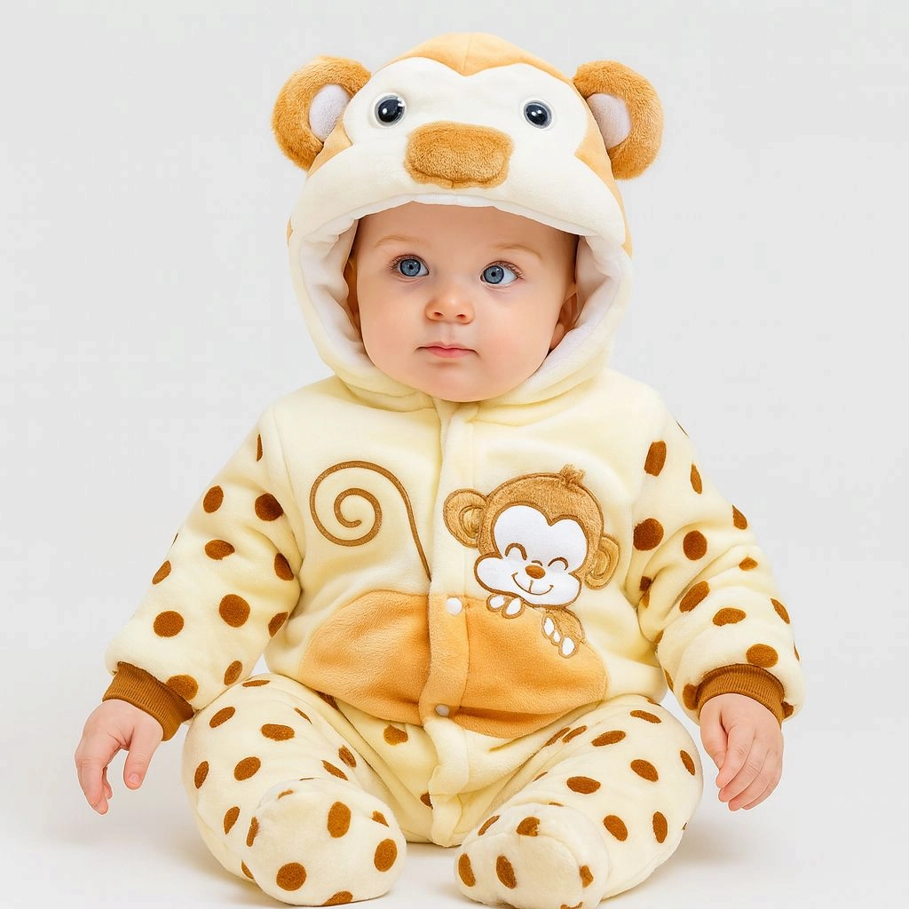 Baby Quilted Foaming Winter Rompers – Cozy & Stylish