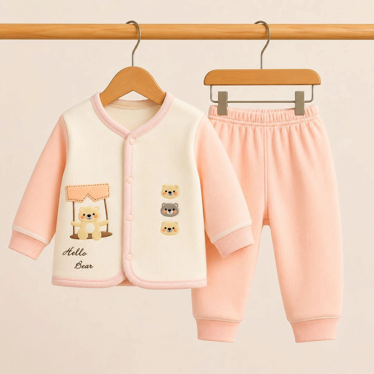 Winter Fleece 2 pc baby suits
