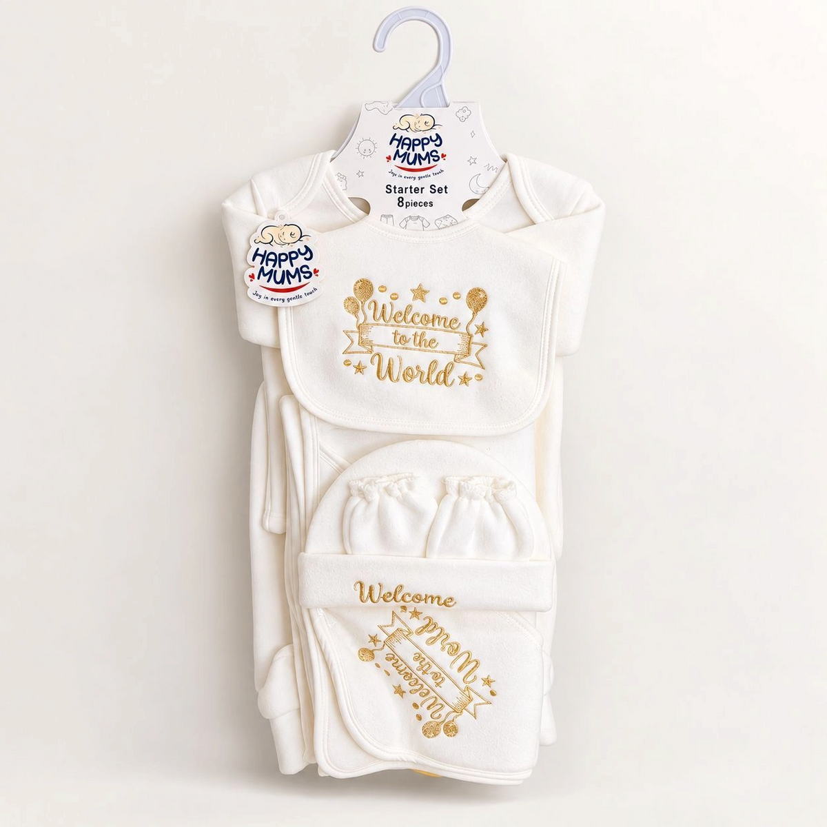 8 Pcs Winter Fleece Baby Starter Set – Warm & Cozy