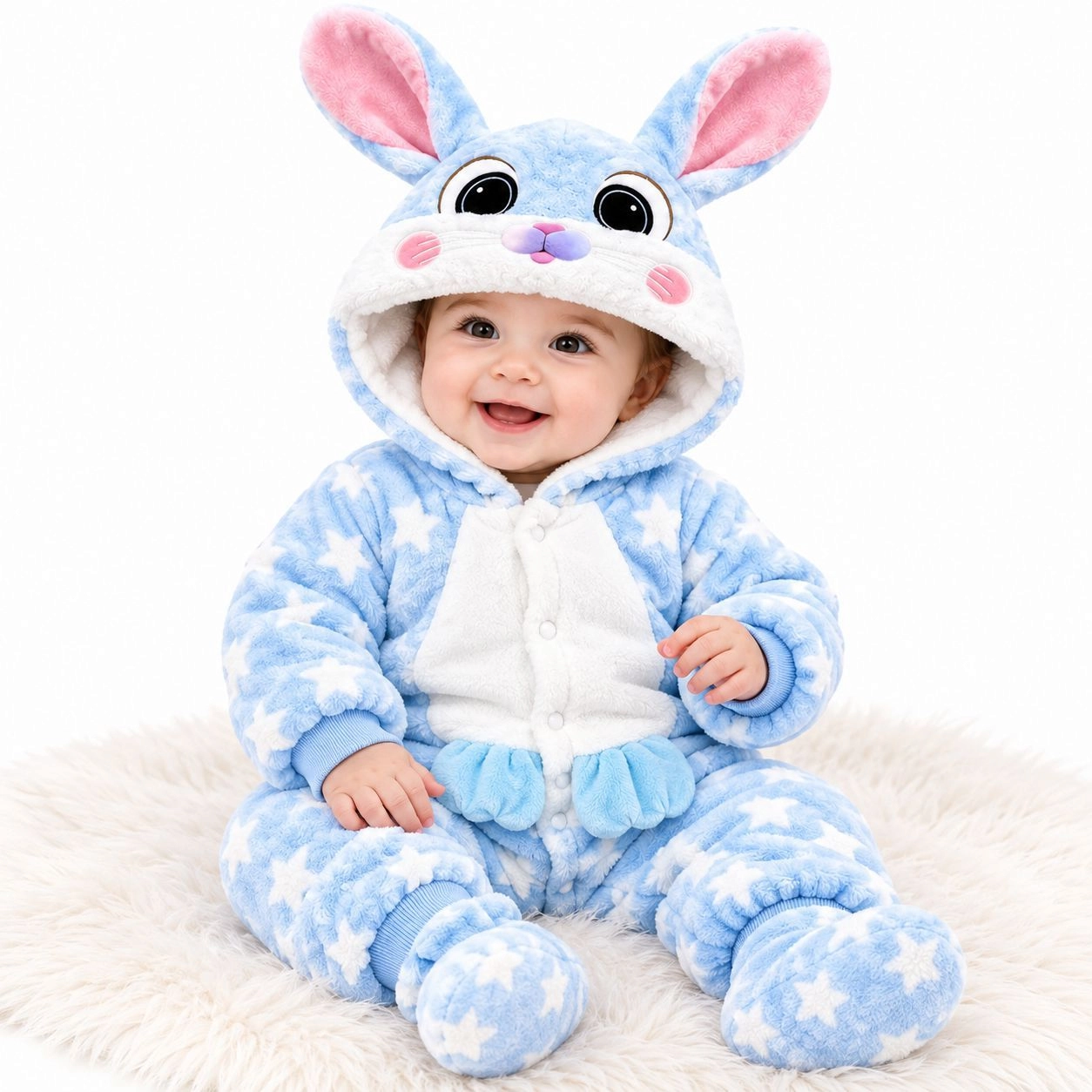 Baby Quilted Foaming Winter Rompers – Cozy & Stylish