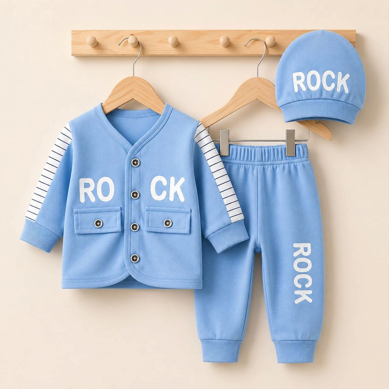 Baby Pajama Suit with Cap SK(0-3 months)