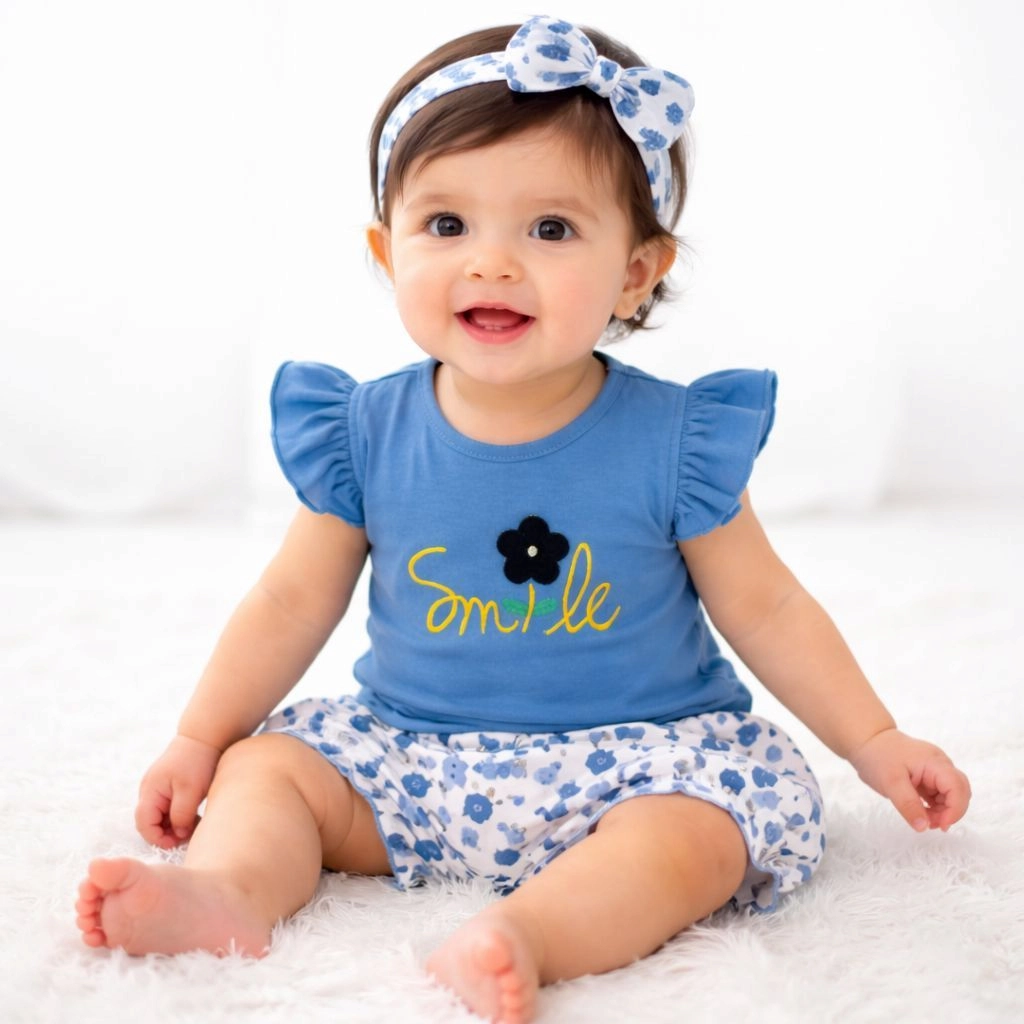 Baby Niker Shirt with hair band