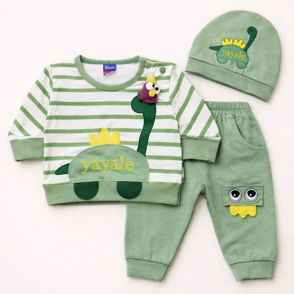 Baby Pajama Suit with Cap(0-3 months)