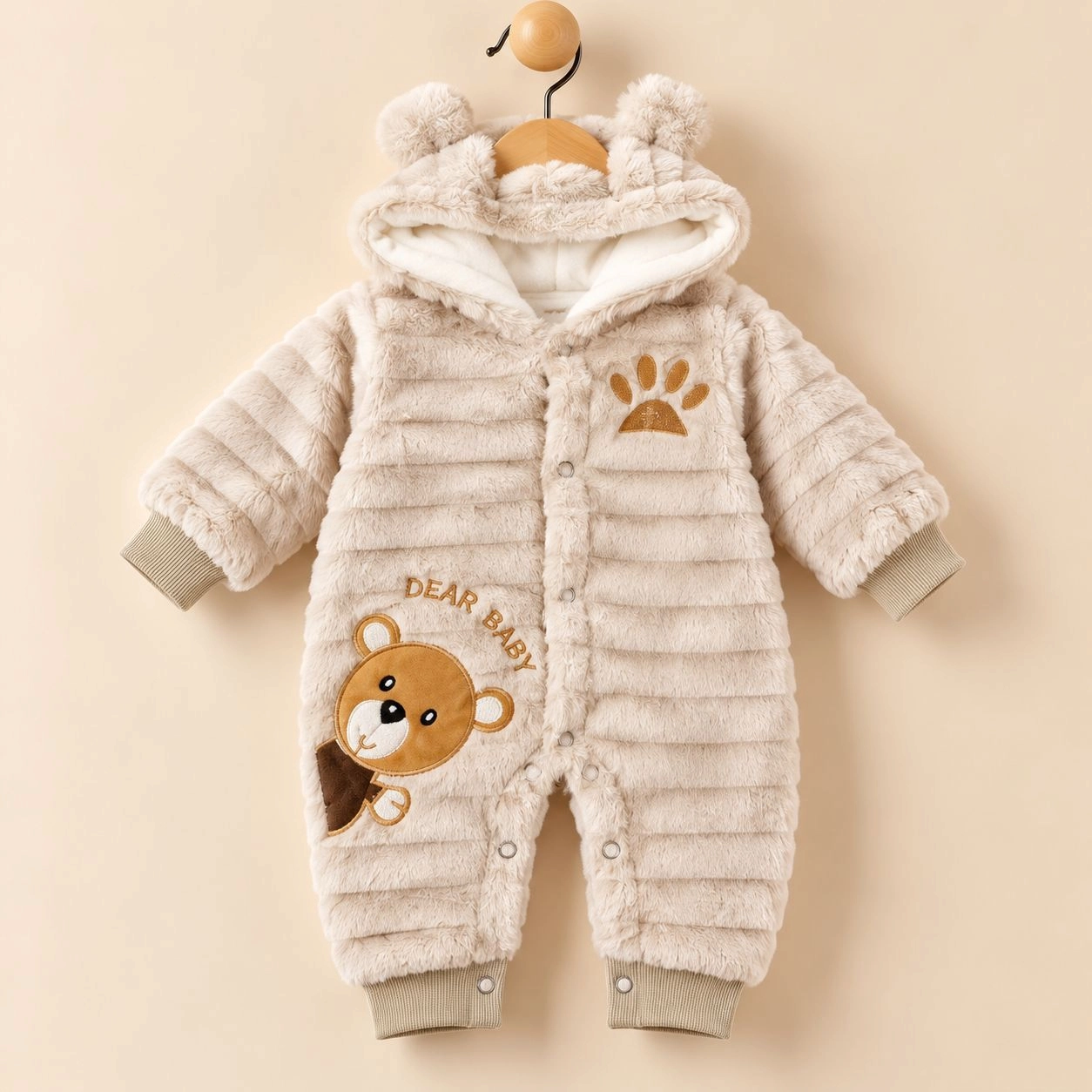 Imported Baby Fur Romper | Premium Winter Fleece Jumpsuit for Newborn