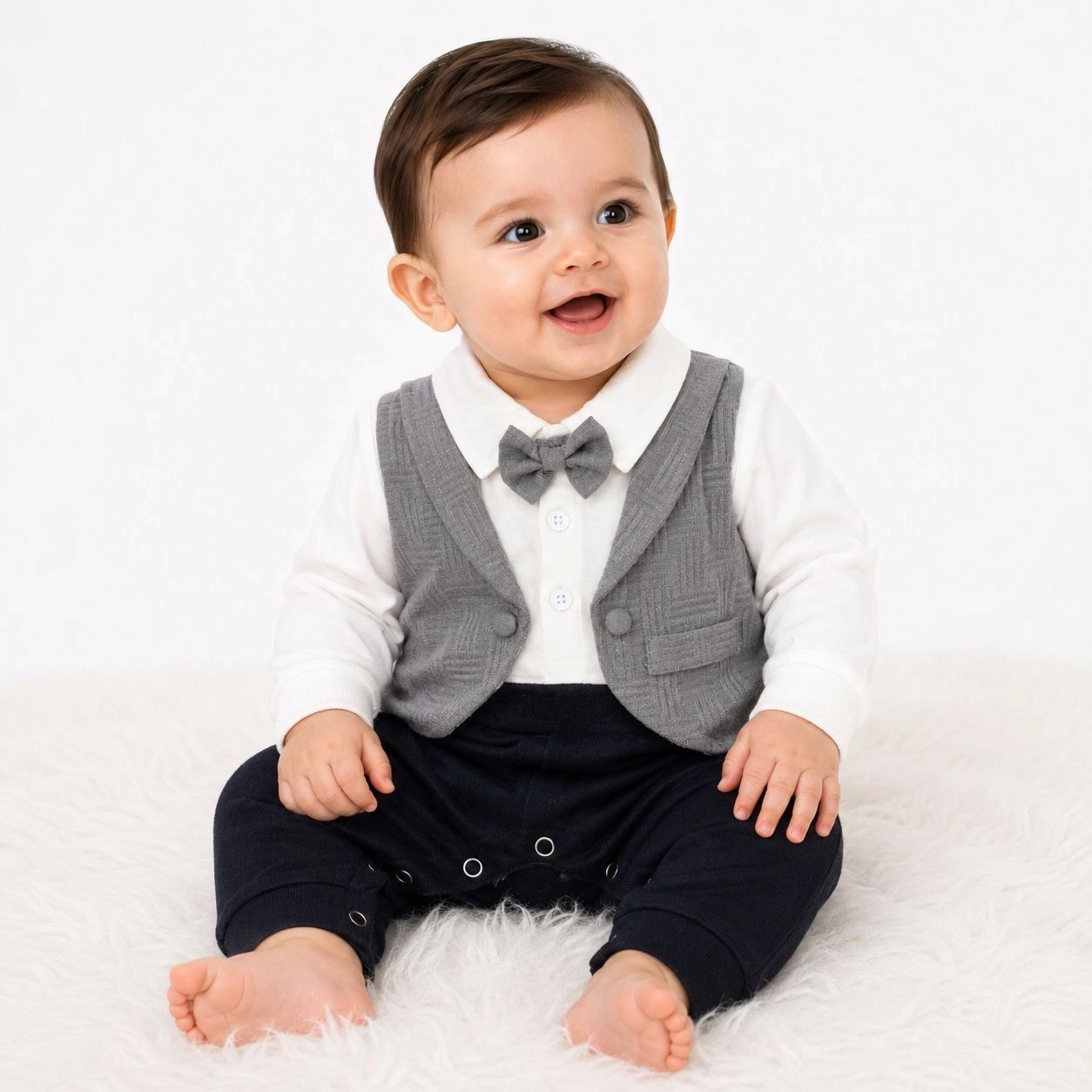 MC Premium Tux Baby Rompers Collection