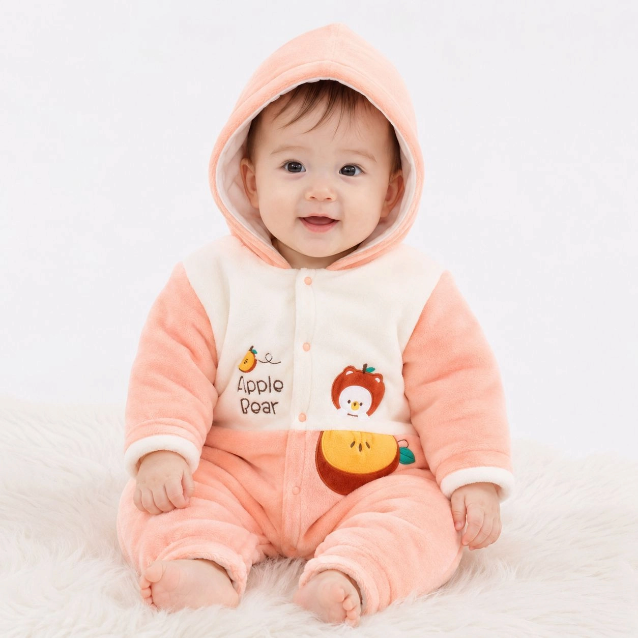 Baby Quilted Foaming Winter Rompers – Cozy & Stylish