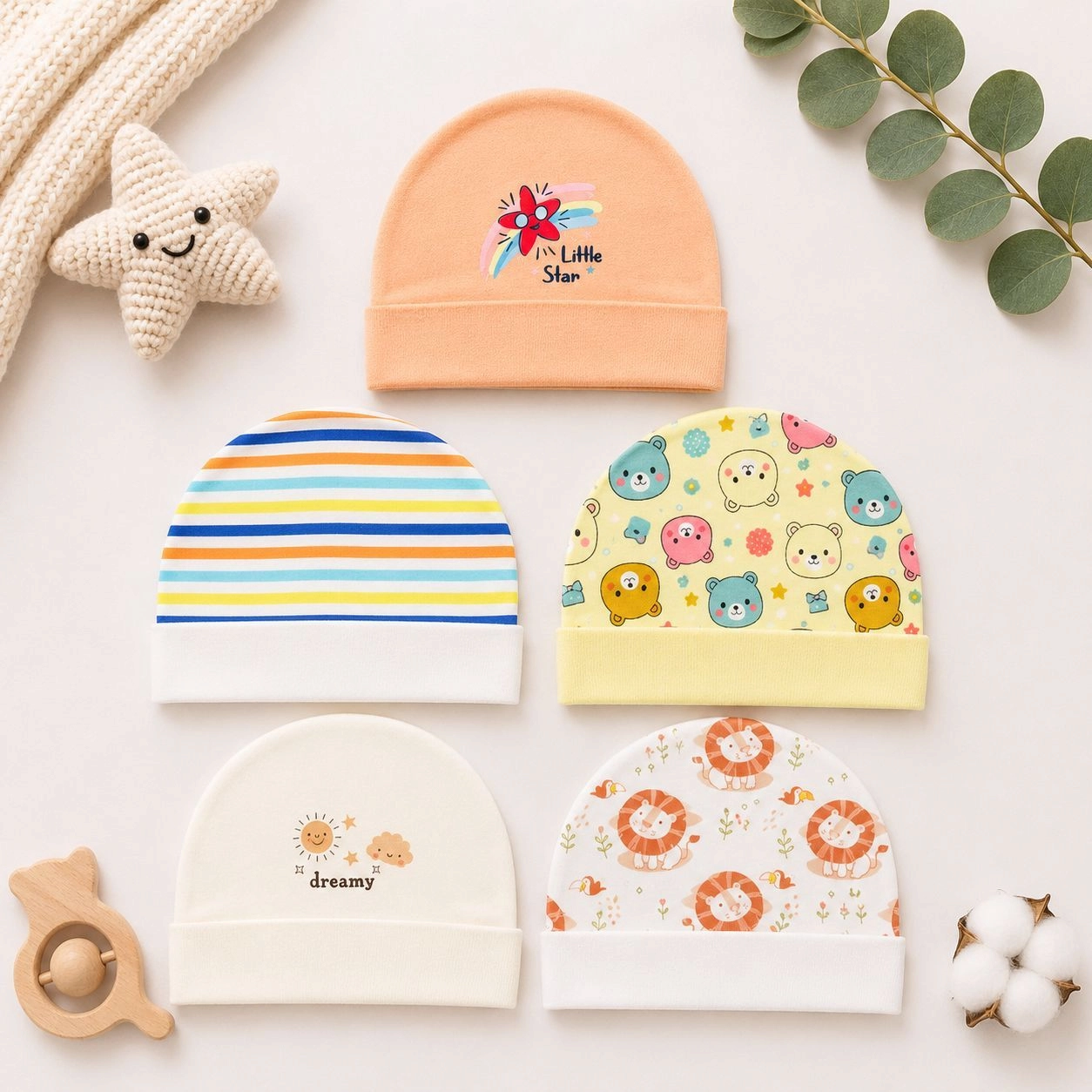 Baby Caps Set of 5