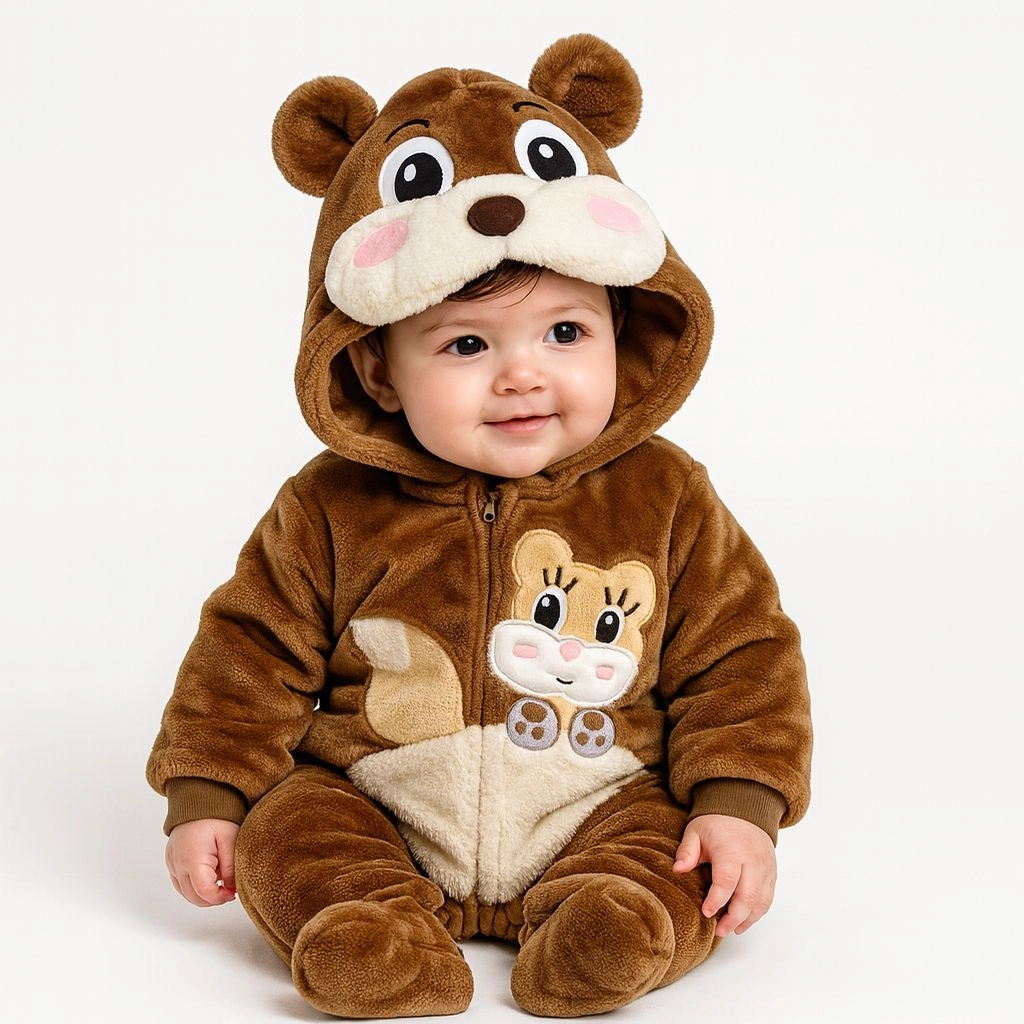 Baby Quilted Foaming Winter Rompers – Cozy & Stylish