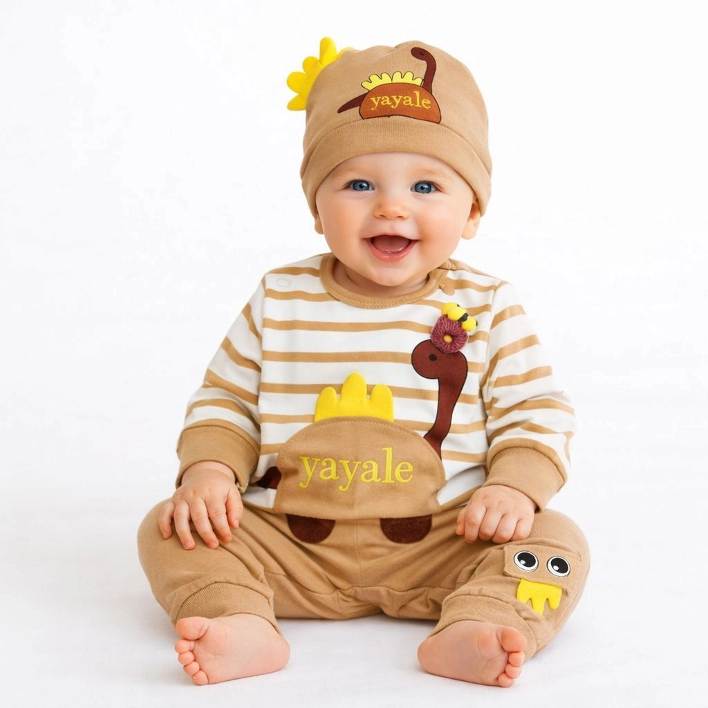 Baby Pajama Suit with Cap(0-3 months)