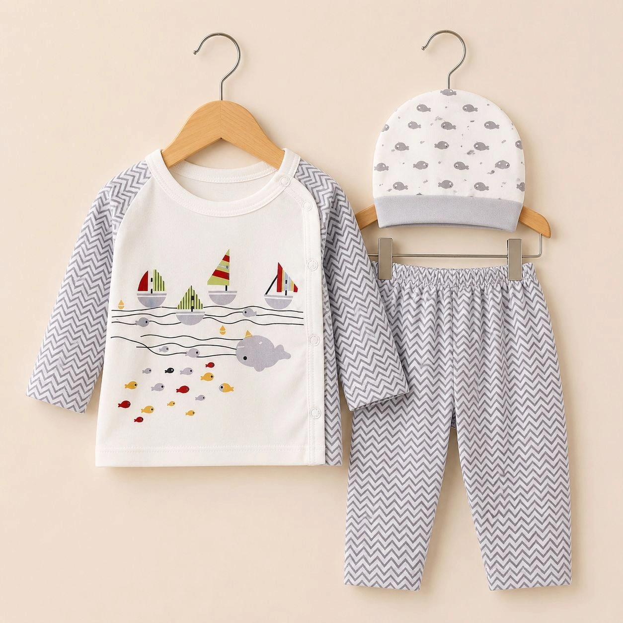 Baby Pajama Suit with Cap SK(0-3 months)