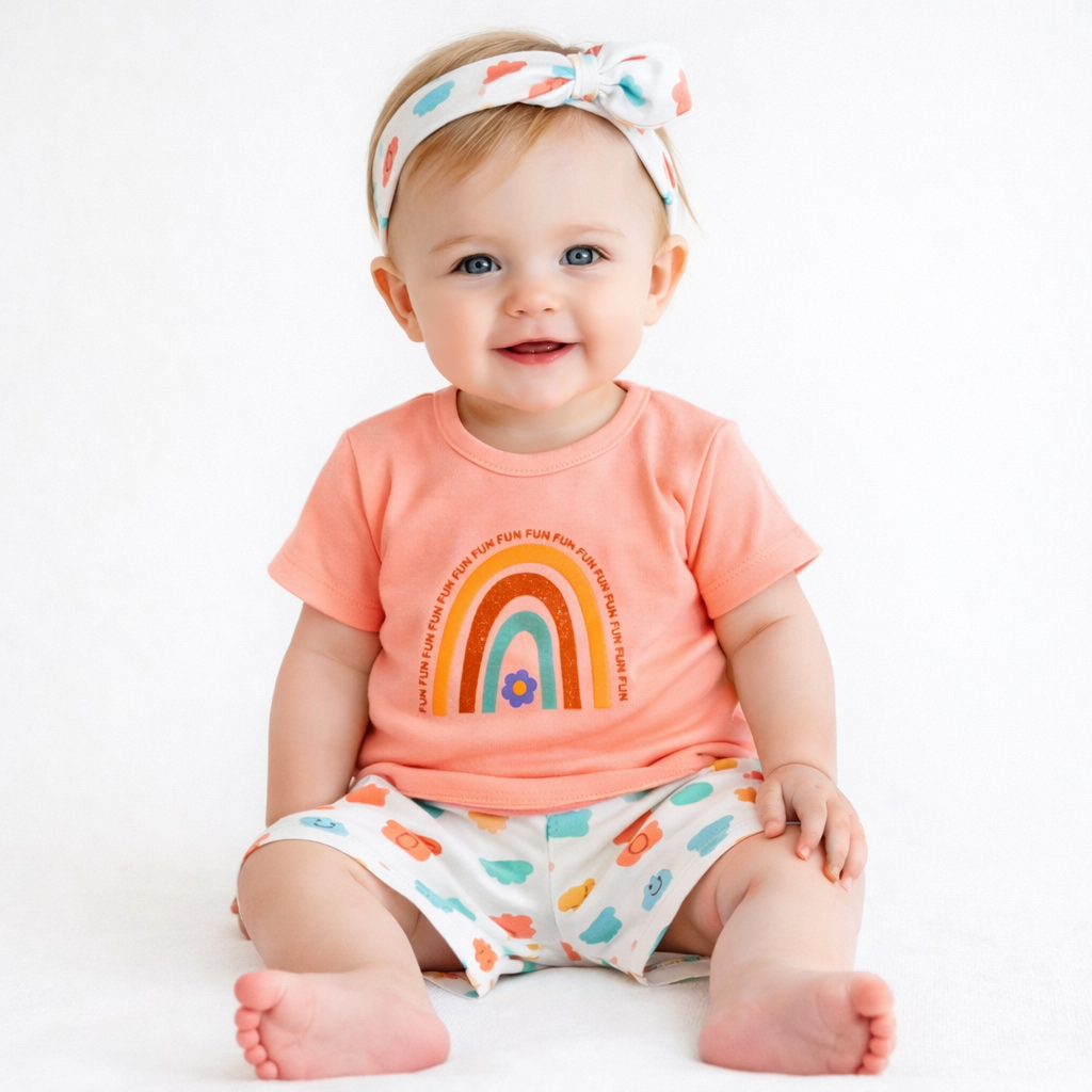 Baby Niker Shirt with hair band