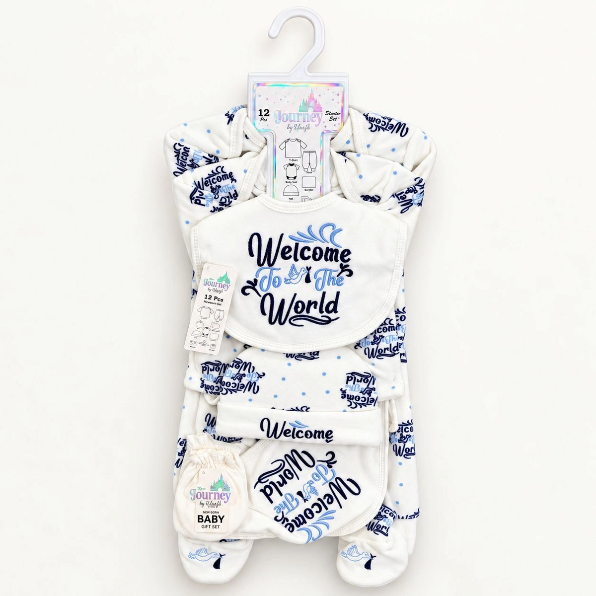 12 Pcs Winter velvet Baby Starter Set