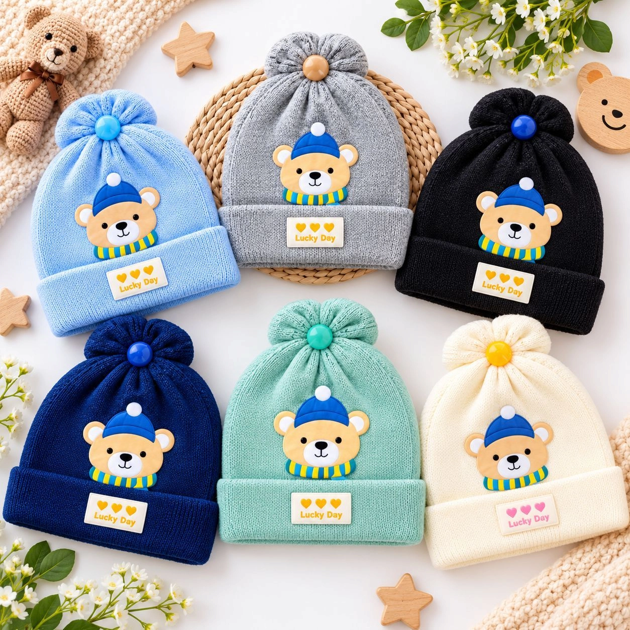 Imported Baby Woolen Caps Collection